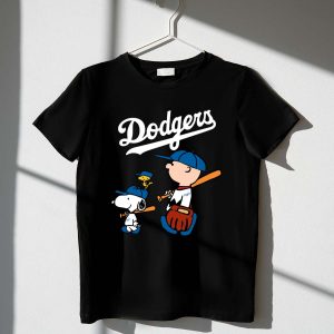 Los Angeles Dodgers Lets Play Baseball Together Snoopy Shirt