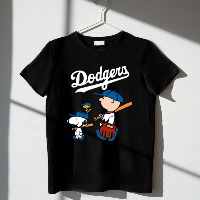 Los Angeles Dodgers Lets Play Baseball Together Snoopy 1 T Shirt