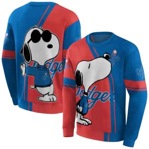 Los Angeles Dodgers Playful Snoopy All Over Print Sweatshirt 1.jpeg