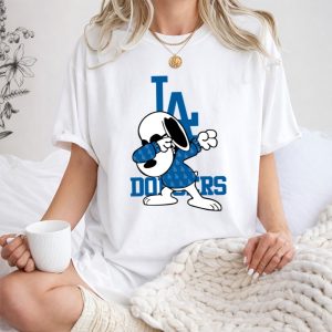 Los Angeles Dodgers Snoopy Dabbing La Shirt