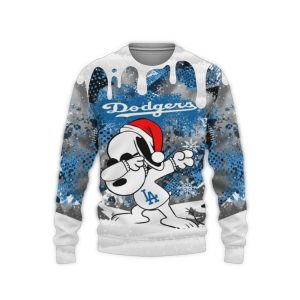 Los Angeles Dodgers Snoopy Dabbing Peanuts Ugly Sweater 1.jpg
