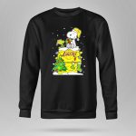 Los Angeles Lakers Christmas Snoopy And Woodstock Holiday Scene 9 Sweatshirt