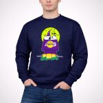 Los Angeles Lakers Snoopy Halloween Pumpkin Moon Bats 3 Sweatshirt