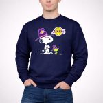 Los Angeles Lakers Snoopy Peanuts Basketball 3 Sweatshirt