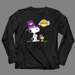 Los Angeles Lakers Snoopy Peanuts Basketball 4 Long Sleeves