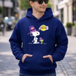 Los Angeles Lakers Snoopy Peanuts Basketball 8 Hoodie