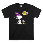 Los Angeles Lakers Snoopy Peanuts Basketball T Shirt 6