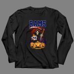 Los Angeles Rams Grim Reaper Halloween Pumpkins 4 Long Sleeves