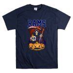 Los Angeles Rams Grim Reaper Halloween Pumpkins T Shirt 7