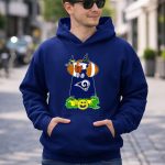 Los Angeles Rams Halloween Snoopy With Football And Pumpkins 8 Hoodie