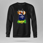 Los Angeles Rams Halloween Snoopy With Football And Pumpkins 9 Sweatshirt