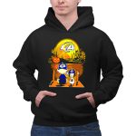 Los Angeles Rams Snoopy Charlie Brown Halloween Pumpkin Moon 2 Hoodie