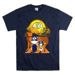 Los Angeles Rams Snoopy Charlie Brown Halloween Pumpkin Moon T Shirt 7
