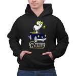 Los Angeles Rams Snoopy Driving with Woodstock 2 Hoodie