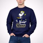 Los Angeles Rams Snoopy Driving with Woodstock 3 Sweatshirt