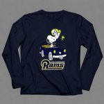 Los Angeles Rams Snoopy Driving with Woodstock 6 Long Sleeves