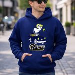 Los Angeles Rams Snoopy Driving with Woodstock 8 Hoodie