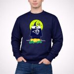Los Angeles Rams Snoopy Halloween Peanuts Jack O Lanterns Full Moon 3 Sweatshirt
