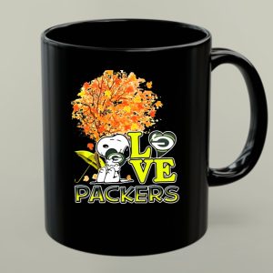 Love Packers Snoopy Green Bay Packers Autumn Tree 1 mug.jpg