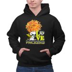 Love Packers Snoopy Green Bay Packers Autumn Tree 2 Hoodie