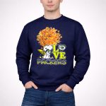 Love Packers Snoopy Green Bay Packers Autumn Tree 3 Sweatshirt