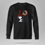 Love Sunflower Snoopy American Flag Hat 9 Sweatshirt