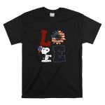 Love Sunflower Snoopy American Flag Hat T Shirt 6