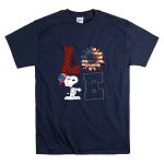 Love Sunflower Snoopy American Flag Hat T Shirt 7