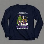 Lsu Tigers Merry Christmas Snoopy Christmas Tree Peanuts 6 Long Sleeves 1.jpg