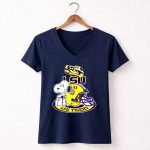 Lsu Tigers Snoopy Football Helmet 5 Womens V Neck 1.jpg