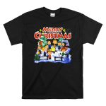 MERRY CHRISTMAS Charlie Brown Snoopy Peanuts Campfire Snowman T Shirt 6 1.jpg