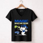 Magic Make Me Drink Snoopy Orlando Magic 6 Womens V Neck