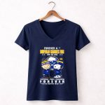 Mashup Charlie Brown And Snoopy Forever A Buffalo Sabres Fan Win Or Lose 5 Womens V Neck.jpg