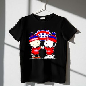 Mashup Charlie Brown And Snoopy Go Montreal Canadiens Shirt