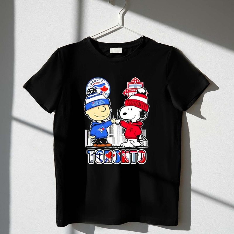 Mashup Charlie Brown And Snoopy X Toronto Blue Jays And Toronto Fc 1 T Shirt.jpg