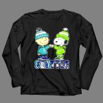 Mashup Charlie Brown Fist Bump Snoopy Seattle City Sports Mariners X Seahawks 4 Long Sleeves 1.jpg