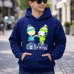 Mashup Charlie Brown Fist Bump Snoopy Seattle City Sports Mariners X Seahawks 8 Hoodie 1.jpg