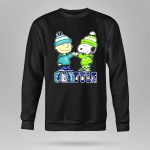 Mashup Charlie Brown Fist Bump Snoopy Seattle City Sports Mariners X Seahawks 9 Sweatshirt 1.jpg
