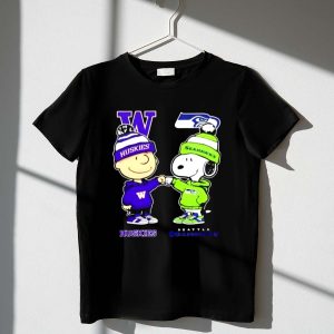 Mashup Charlie Brown Fist Bump Snoopy Washington Huskies X Seattle Seahawks 1 T Shirt 1.jpg