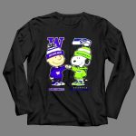 Mashup Charlie Brown Fist Bump Snoopy Washington Huskies X Seattle Seahawks 4 Long Sleeves 1.jpg