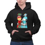 Mashup Charlie Brown Gators and Snoopy Dolphins Florida City Skyline 2 Hoodie.jpg