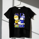Mashup Charlie Brown Indianapolis Colts and Snoopy Notre Dame Fighting Irish city skyline 1 T Shirt.jpg