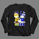 Mashup Charlie Brown Indianapolis Colts and Snoopy Notre Dame Fighting Irish city skyline 4 Long Sleeves.jpg