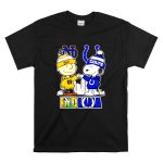 Mashup Charlie Brown Indianapolis Colts and Snoopy Notre Dame Fighting Irish city skyline T Shirt 6.jpg