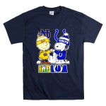 Mashup Charlie Brown Indianapolis Colts and Snoopy Notre Dame Fighting Irish city skyline T Shirt 7.jpg