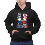 Mashup Charlie Brown Kansas City Royals Snoopy Kansas City Chiefs 2 Hoodie