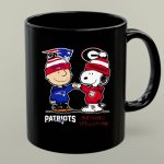 Mashup Charlie Brown New England Patriots Vs Snoopy Georgia Bulldogs 1 mug.jpg