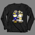 Mashup Charlie Brown New Orleans Saints vs Snoopy LSU Tigers City Skyline Flag American 4 Long Sleeves 1.jpg