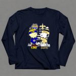 Mashup Charlie Brown New Orleans Saints vs Snoopy LSU Tigers City Skyline Flag American 6 Long Sleeves 1.jpg