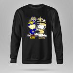 Mashup Charlie Brown New Orleans Saints vs Snoopy LSU Tigers City Skyline Flag American 9 Sweatshirt 1.jpg